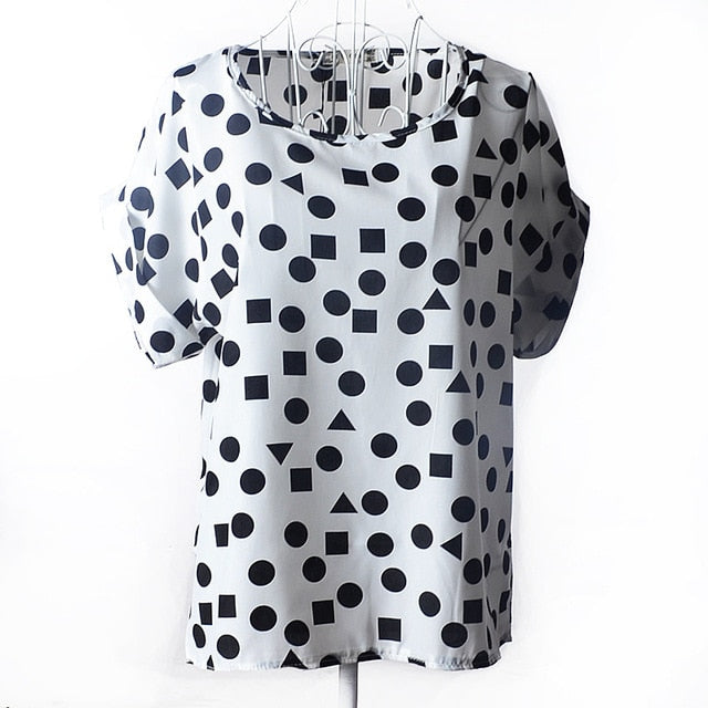 New Spring Summer Casual Women Chiffon Blouses Shirt